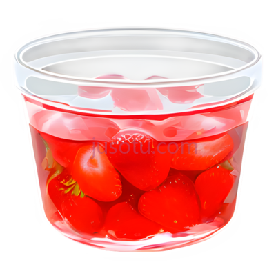 草莓果冻, PNG