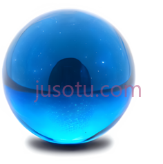 水晶球,光滑,蓝色PNG