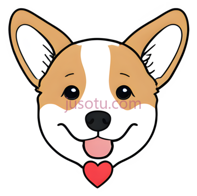 柯基犬,卡通,白色,棕色, PNG