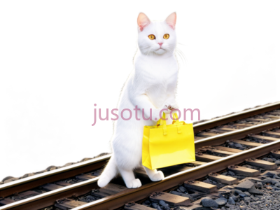 猫,站立,白色, PNG