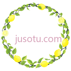 圆形,柠檬藤PNG
