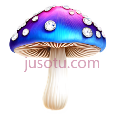 蘑菇,卡通,蓝色,紫色PNG