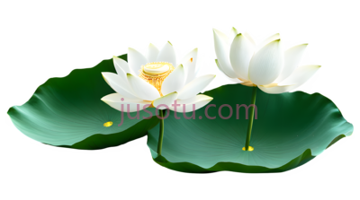 荷花花瓣,绿色, PNG