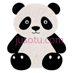 熊猫,毛绒PNG