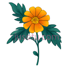 卡通向日葵,奇幻,花瓣PNG