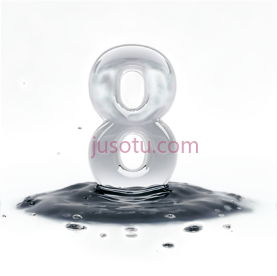 数字,水滴形状, PNG