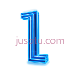 字母L,3D霓虹灯,蓝色PNG