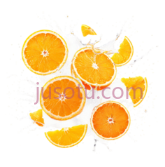 橙子,水果,切片,橙汁,水花PNG