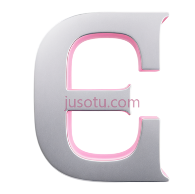 字母,立体,银色, PNG