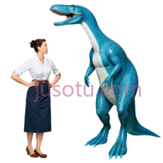 恐龙,卡通,蓝色PNG