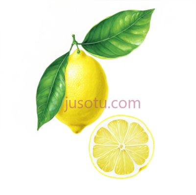 柠檬,切片, PNG