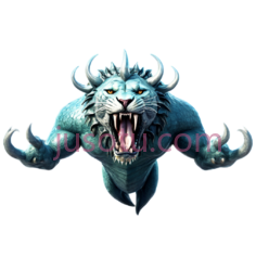 怪兽,卡通,蓝色PNG