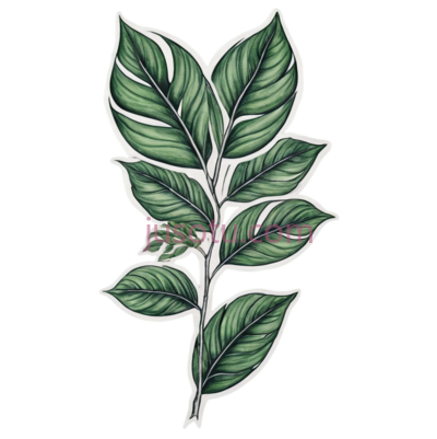 树叶,插画,绿色, PNG