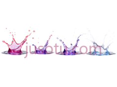 水花,抽象,粉色,紫色,蓝色PNG