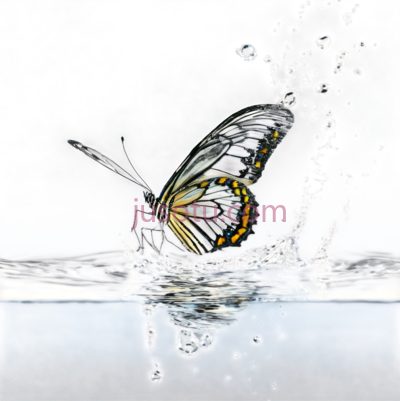 蝴蝶,抽象,黑色,白色,黄色, PNG
