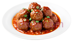肉丸,辣味蒜酱PNG