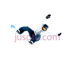 滑雪者,运动,白色上衣, 蓝色裤子PNG