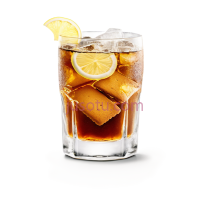 饮品,玻璃杯,柠檬,冰块, PNG