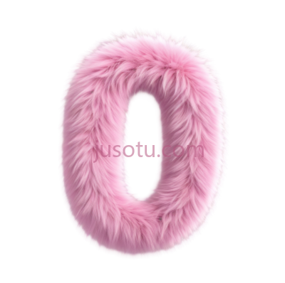数字,毛绒,粉色, PNG