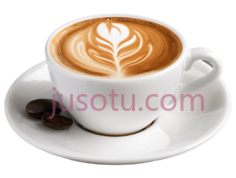 咖啡杯,拉花,白色PNG