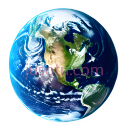 地球,卫星视图,蓝色,绿色,白色PNG