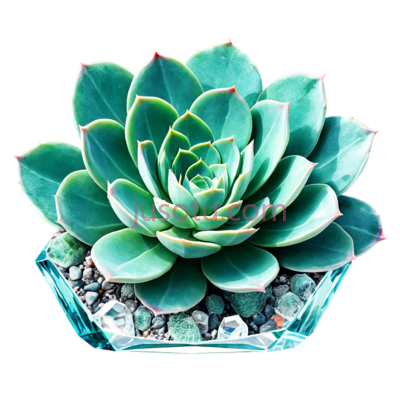 多肉植物,盆栽,绿色, PNG