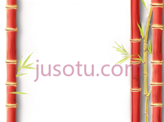 竹子,卡通,红色,黄色PNG