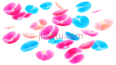 花瓣,卡通,粉色,蓝色, PNG