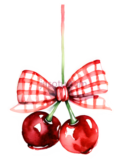 樱桃,水彩画,红色, PNG