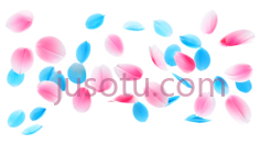 花瓣,卡通,粉色,蓝色PNG