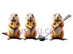 土拨鼠,卡通,棕色PNG