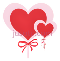 心形棒棒糖,卡通,红色,粉色PNG