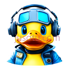 鸭子,卡通,黄色PNG