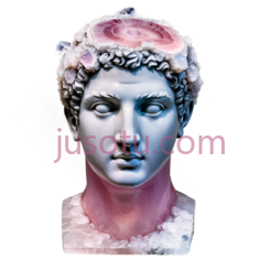 雕像,古典,蓝色,粉色PNG