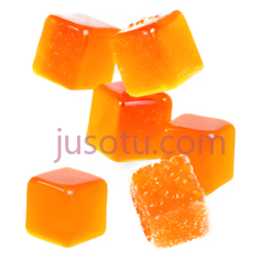 水果糖,立方体,橙色PNG