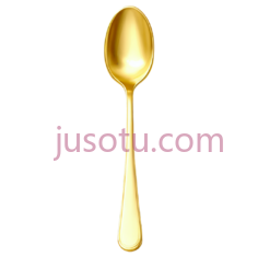 金色勺子PNG
