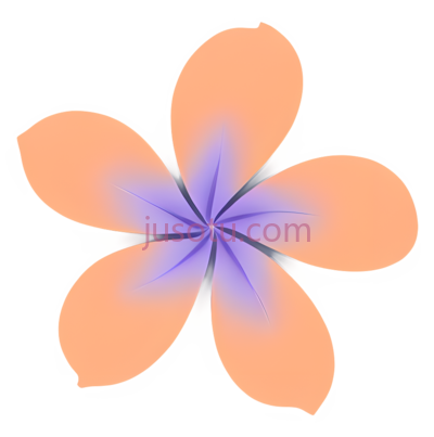 花,抽象,橙色,紫色, PNG
