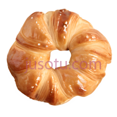羊角面包,圆形,棕色PNG