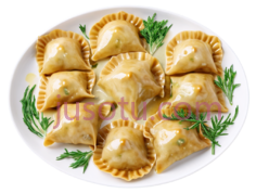饺子,中式,金黄色PNG