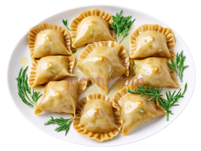 饺子,中式,金黄色, PNG