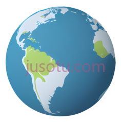 地球仪,卡通,蓝色,绿色,白色PNG