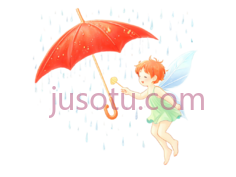 小精灵,卡通,红色,绿色PNG