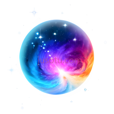 星球,抽象,蓝色,紫色,粉色,橙色, PNG