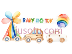 玩具车,彩虹,卡通,彩虹色PNG