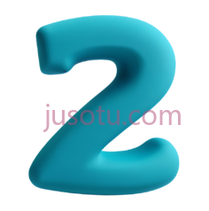 数字,3D立体,蓝色PNG