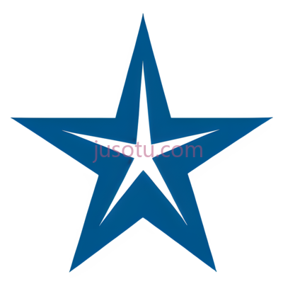 星形,几何图形,蓝色, PNG