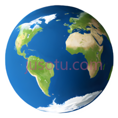 地球,卡通,蓝色,绿色,白色PNG