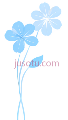 花朵,抽象,蓝色PNG