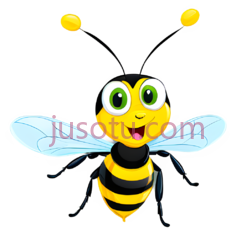 蜜蜂,卡通,黄色,黑色PNG