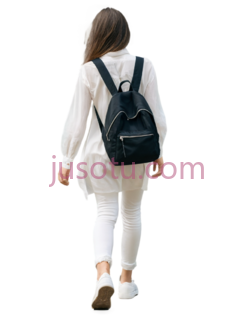 年轻女性,背影PNG